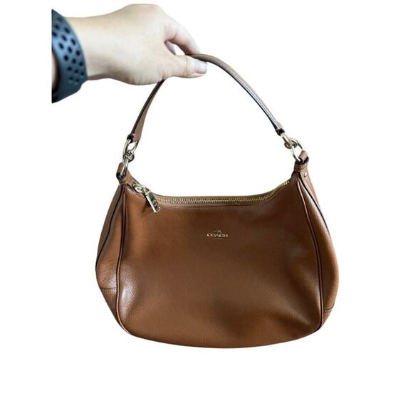 Coach Tan Leather Tote Bag - Picture 4 of 7